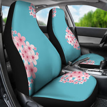 Load image into Gallery viewer, Teal Cherry Blossom Bouquet Seat Covers