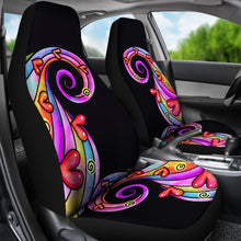 Load image into Gallery viewer, Colorful Abstract Swirls Car Seat Covers Set