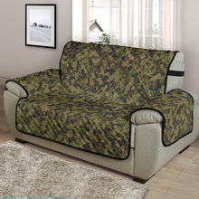Load image into Gallery viewer, Camo Chair and a Half Protector Cover in Green, Brown and Gray, Camouflage 48" Seat Width