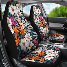Load image into Gallery viewer, Bright Tropical Flower Car Seat Covers