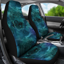 Load image into Gallery viewer, Teal Blue Sky Galaxy Nebula Pattern Car Seat Covers