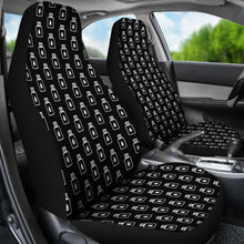 Load image into Gallery viewer, Black and White Essential Oil Bottles Car Seat Covers