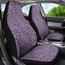 Load image into Gallery viewer, Purple Leopard Print Car Seat Covers Animal Skin