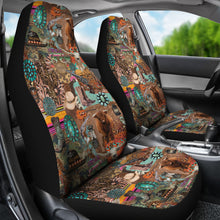 Load image into Gallery viewer, Funky Western Pattern Cowgirl Car Seat Covers Set