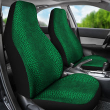 Load image into Gallery viewer, Green and Black Lizard Snake Skin Scales Car Seat Covers Seat Protectors