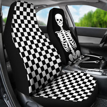 Load image into Gallery viewer, Checkered and Skeleton Mix and Match Car Seat Covers Set