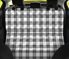 Load image into Gallery viewer, Gray and White Plaid Dog Hammock Back Seat Protector For Pets