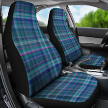Load image into Gallery viewer, Teal and Purple Plaid Car Seat Covers Seat Protectors