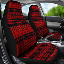 Load image into Gallery viewer, Red and Black Thunderbird Pattern Car Seat Covers Native American Ethnic Mexican Inspired