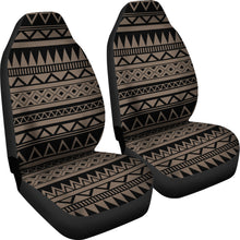Load image into Gallery viewer, Stone Brown and Black Tribal Pattern Abstract Ethnic Car Seat Covers