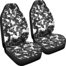Load image into Gallery viewer, Snow Camo Car Seat Covers Camouflage White, Black, Gray Seat Protectors