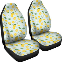 Load image into Gallery viewer, Minty Lemon Pattern Car Seat Covers Set