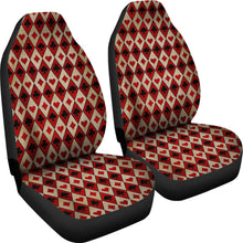 Load image into Gallery viewer, Old Playing Card Suits Pattern Car Seat Covers Red and Black