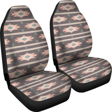 Load image into Gallery viewer, Southwestern Pastel Pattern Car Seat Covers Brown, Green and Peach