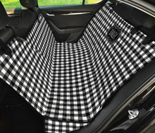 Load image into Gallery viewer, Bailey Black and White Buffalo Plaid Back Seat Cover For Pets