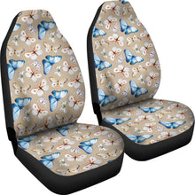 Load image into Gallery viewer, Tan With Watercolor Butterfly Pattern Car Seat Covers