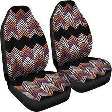 Load image into Gallery viewer, Black, Purple, Pink, Orange and White Ethnic Pattern Car Seat Covers