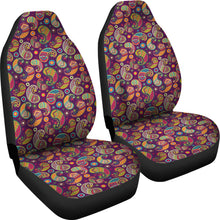Load image into Gallery viewer, Bright Colorful Paisley Pattern Car Seat Covers