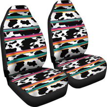 Load image into Gallery viewer, Cow With Serape Pattern Car Seat Covers Set