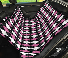 Load image into Gallery viewer, Pink, Black and White, Argyle Pet Hammock