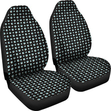 Load image into Gallery viewer, Black With Blue Eyeballs Pattern Car Seat Covers