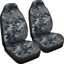 Load image into Gallery viewer, Gray Camouflage Car Seat Covers Camo Pattern