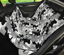 Load image into Gallery viewer, Gray, Black and White Camouflage Back Bench Seat Cover For Pets