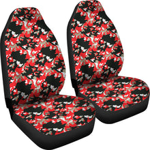 Load image into Gallery viewer, Black Red and Gray Skull Camouflage Camo Car Seat Covers