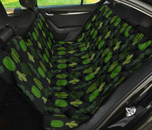 Load image into Gallery viewer, Black With Cactus Pattern Back Seat Cover For Pets