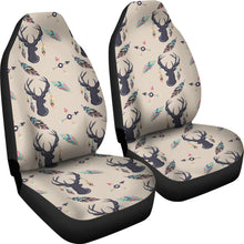 Load image into Gallery viewer, Boho Deer Feathers and Arrows Car Seat Covers Tan