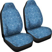 Load image into Gallery viewer, Blue With Retro Stars Pattern Car Seat Covers