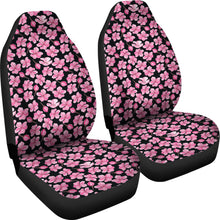 Load image into Gallery viewer, Black With Pink Cherry Blossom Flowers Car Seat Covers