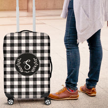 Load image into Gallery viewer, S Monogram Buffalo Plaid Luggage