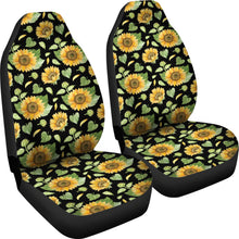 Load image into Gallery viewer, Sunflower Pattern and Leaves Car Seat Covers Set