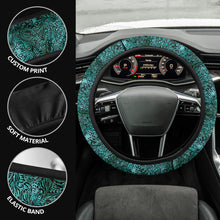 Load image into Gallery viewer, Faux Tooled Leather Steering Wheel Cover