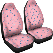Load image into Gallery viewer, Pink With Retro Stars Pattern Car Seat Covers