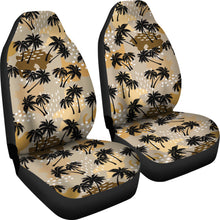 Load image into Gallery viewer, Palm Tree Car Seat Covers Set in Sandy Colors