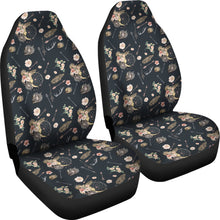 Load image into Gallery viewer, Black With Boho Pattern Car Seat Covers