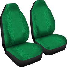 Load image into Gallery viewer, Bright Green Reptile Snake Skin Scales Car Seat Covers