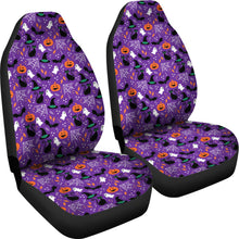 Load image into Gallery viewer, Purple Halloween Pattern Car Seat Covers Set