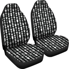Load image into Gallery viewer, Gray, Black and White Boho Arrow Pattern Car Seat Covers