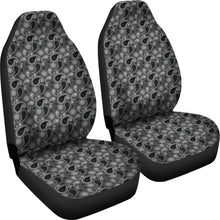 Load image into Gallery viewer, Gray Paisley Bandana Print Car Seat Covers Set
