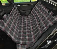 Load image into Gallery viewer, Custom Gray Red Plaid Back Seat Cover For Pets