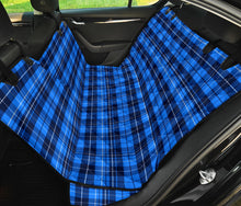Load image into Gallery viewer, Blue Plaid, Tartan, Back Seat Cover Hammock For Pets