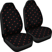 Load image into Gallery viewer, Black With Red Cherry Pattern Car Seat Covers
