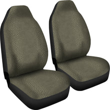 Load image into Gallery viewer, Olive Green Reptile Lizard Skin Car Seat Covers