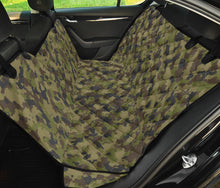 Load image into Gallery viewer, Camo Back Seat Cover For Pets Fits Cars, SUVS and Trucks Camouflage Green, Gray, Brown