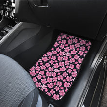 Load image into Gallery viewer, Black and Pink Cherry Blossom Floor Mats