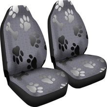 Load image into Gallery viewer, Silver bones & paws Car Seat Cover