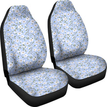 Load image into Gallery viewer, Light Blue With White Flower Pattern Car Seat Covers